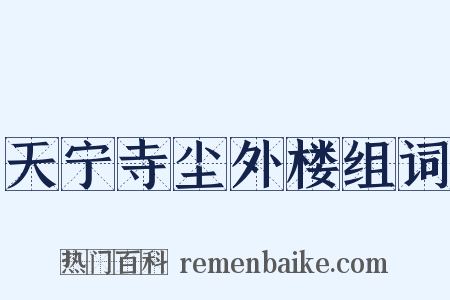 天宁寺尘外楼组词是什么意思的图片